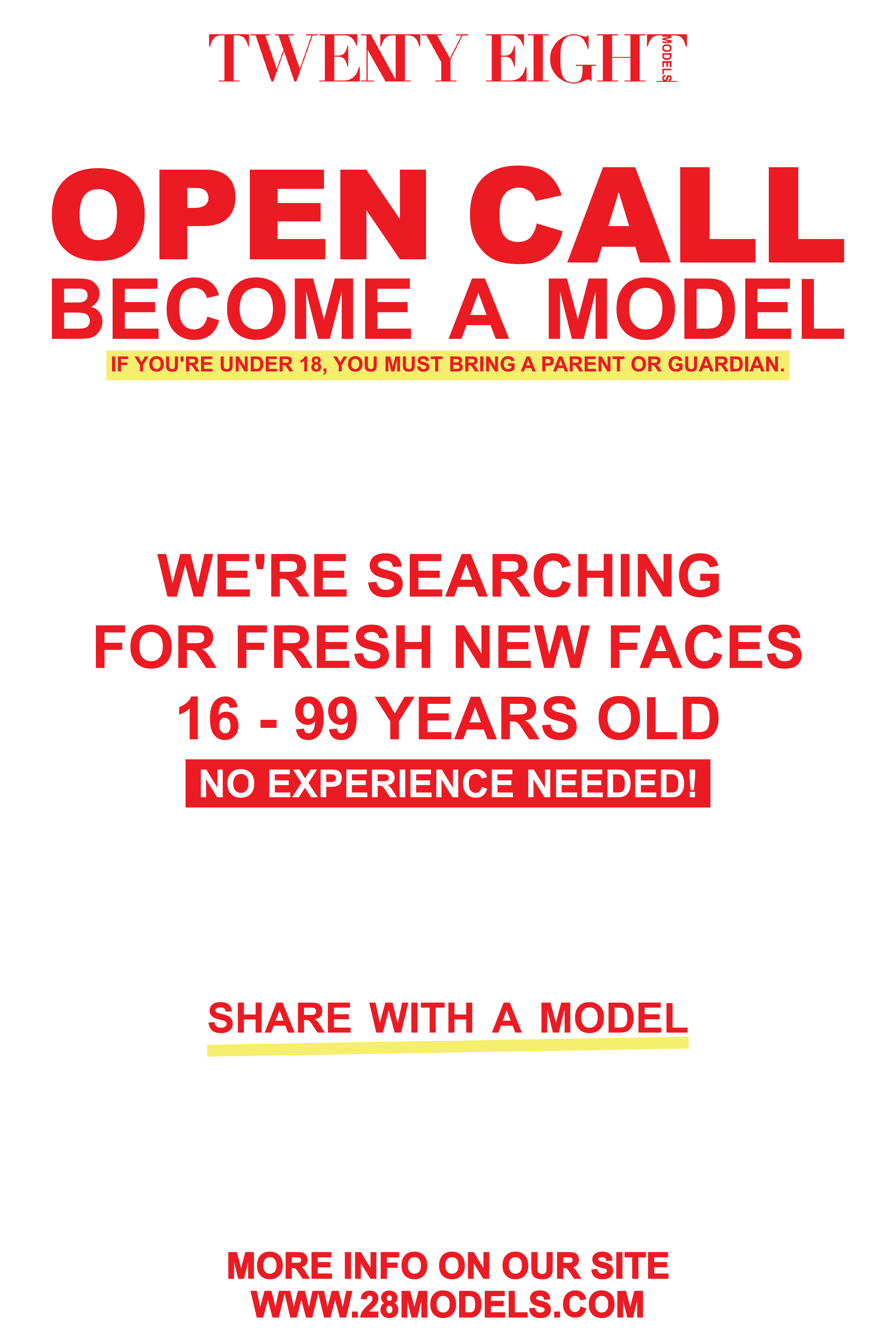 join twenty eight models - become a model